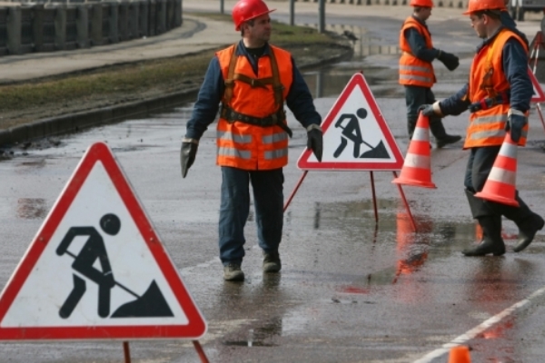 В Ачинске идет ремонт дороги по маршруту «город – АГК»