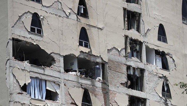 В сети показали разрушающийся из-за землетрясения Мехико