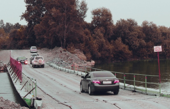 С 12 октября понтонная переправа через Чулым будет закрыта