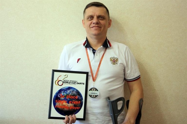 Красноярец завоевал бронзу на Кубке мира по дартсу среди инвалидов