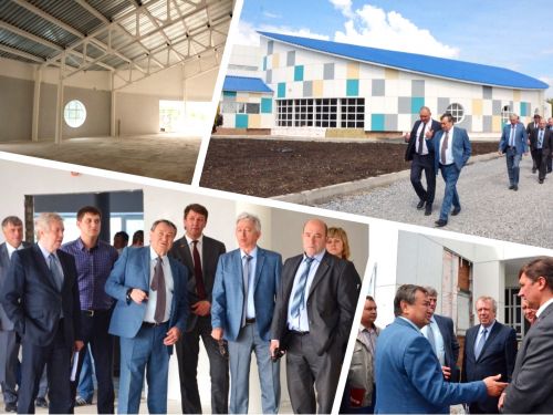 Главный контроль: мэр Ачинска Илай Ахметов проинспектировал строительство нового спортивного объекта - Зал борьбы