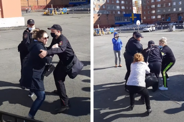 Полиция разогнала родителей, выступавших против дистанционного обучения