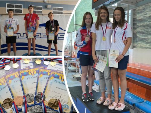 Воспитанники комплексной спортшколы отделения подводный спорт стали чемпионами соревнований федерального и регионального уровней