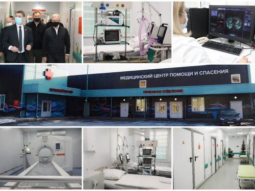 Олег Дерипаска  и Александр Усс открыли медицинский центр в Ачинске