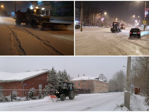 Дорожные службы в Ачинске работают в круглосуточном режиме