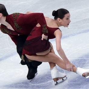 Российская пара попала в тройку после короткой программы на ЧМ