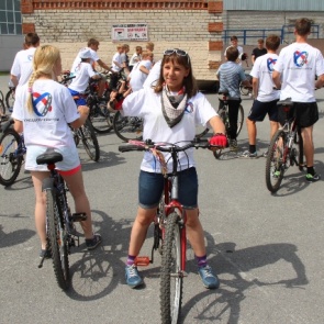 Ачинск встретил участников велопробега «Сердцекилометры-2015»