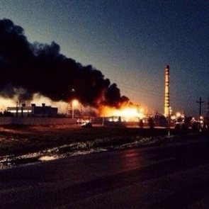 На 300-ке Ачинского НПЗ опять призошло возгарание