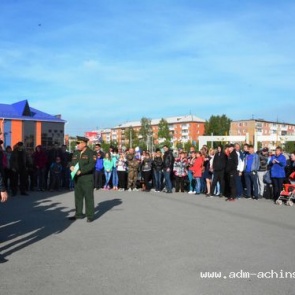 Сегодня в Ачинске состоялась отправка призывников