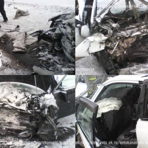 В лобовом столкновении под Ачинском погибли двое водителей