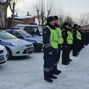 В Ачинске состоялся гарнизонный развод полицейских нарядов