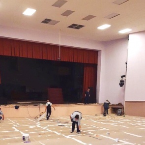 Светодиодная конструкция украсит сцену городского Дворца культуры к концу августа