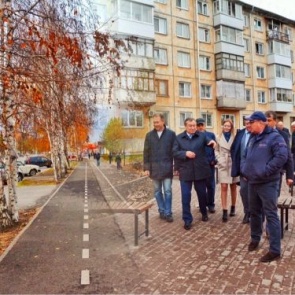 Готовность по благоустройству главной городской улицы Ачинска составляет 92%