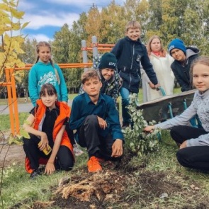 В ачинской школе №3 появился свой зеленый оазис