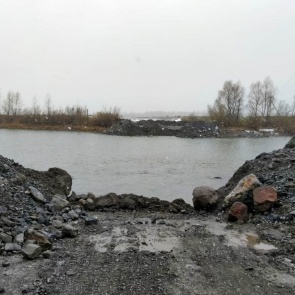 Сегодня в Ачинске депонтировали понтонную переправу через реку Чулым