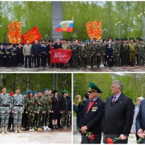 14 тысяч километров по России: через Ачинск пронесли Знамя Победы