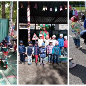 Маленькие ачинцы в игровой форме разучили ПДД