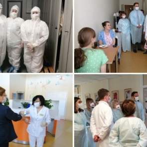 Центр охраны материнства и детства в Ачинске посетили представители федерального и краевого министерств