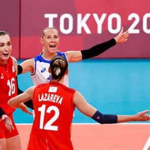 Российские волейболистки одержали первую победу на Олимпиаде в Токио