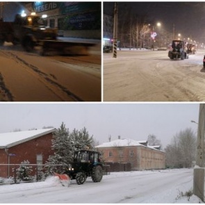 Дорожные службы в Ачинске работают в круглосуточном режиме